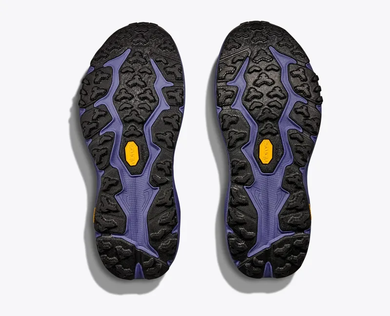 Hoka Men's Speedgoat 6 Trail Shoes in Oatmeal / Mountain Iris -2