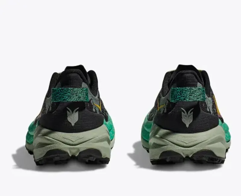 Hoka Women's Speedgoat 6 Running Shoes in Black Aloe Vera-2