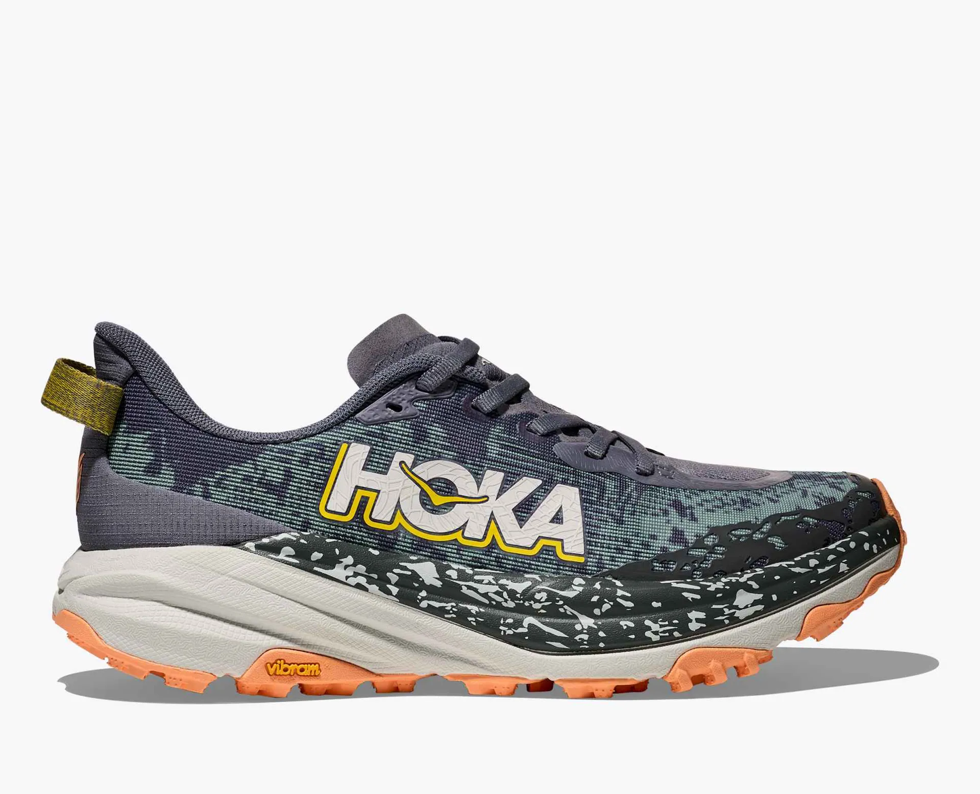 Hoka Women's Speedgoat 6 Trail Shoes in Grey Skies / Cosmic Grey
