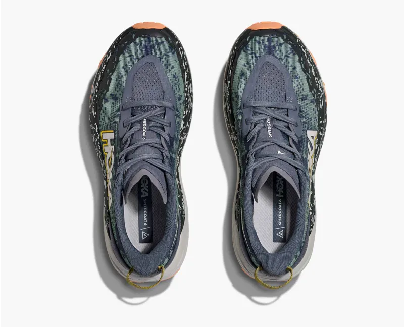 Hoka Women's Speedgoat 6 Trail Running Shoes in Grey Skies / Cosmic -7