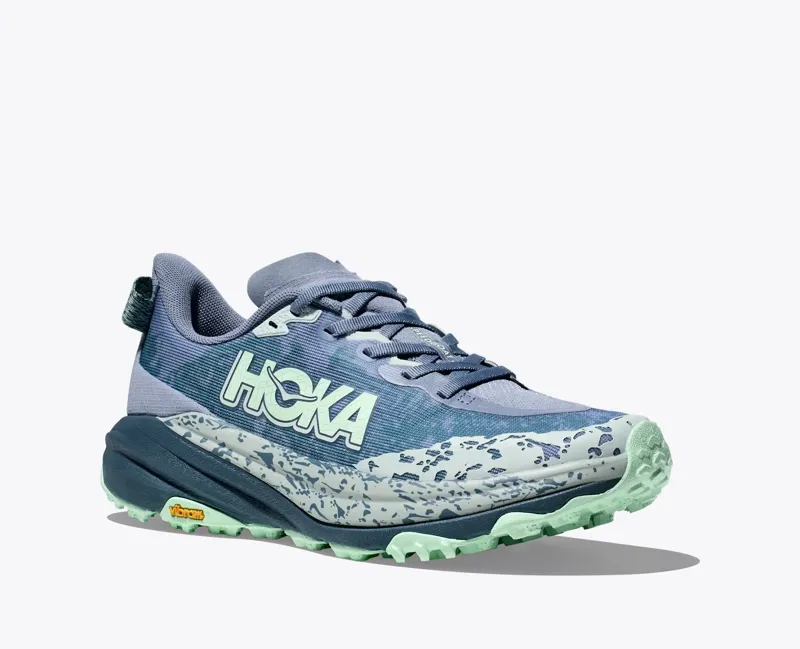 Hoka Women's Speedgoat 6 Trail Shoes in Moonlight / Thunder Cloud -3