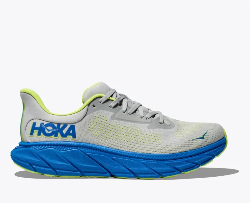 Hoka Men's Arahi 7 Road Running Shoes in Stardust Electric Cobalt