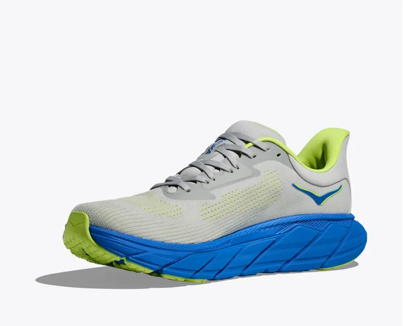 Hoka Men's Arahi 7 Road Running Shoes in Stardust Electric Cobalt-4