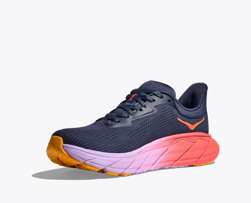 Hoka Women's Arahi 7 Stability Running Shoes in Nautical Dusk / Navy-6