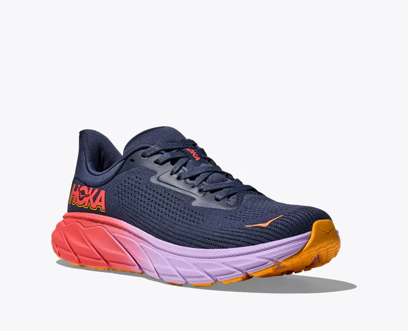Hoka Women's Arahi 7 Stability Running Shoes in Nautical Dusk / Navy-3