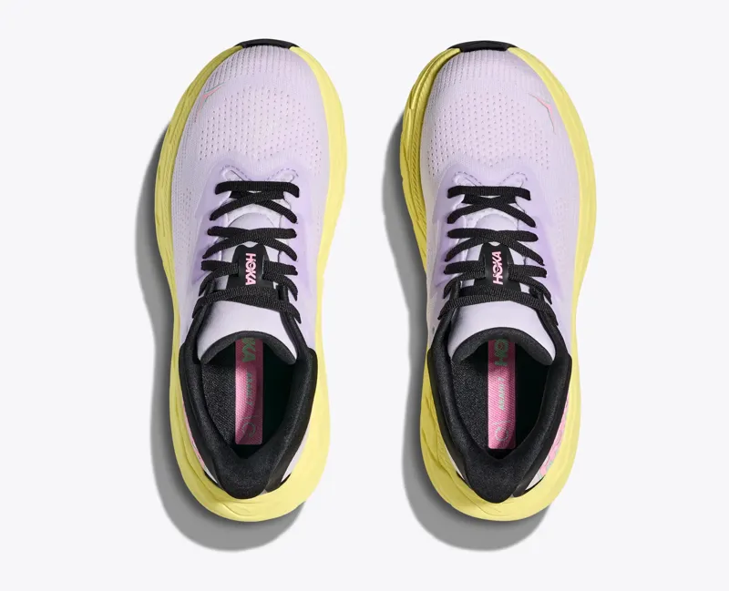 Hoka Women's Arahi 7 Stability Running Shoes in Starlight Glow / Yuzu-7