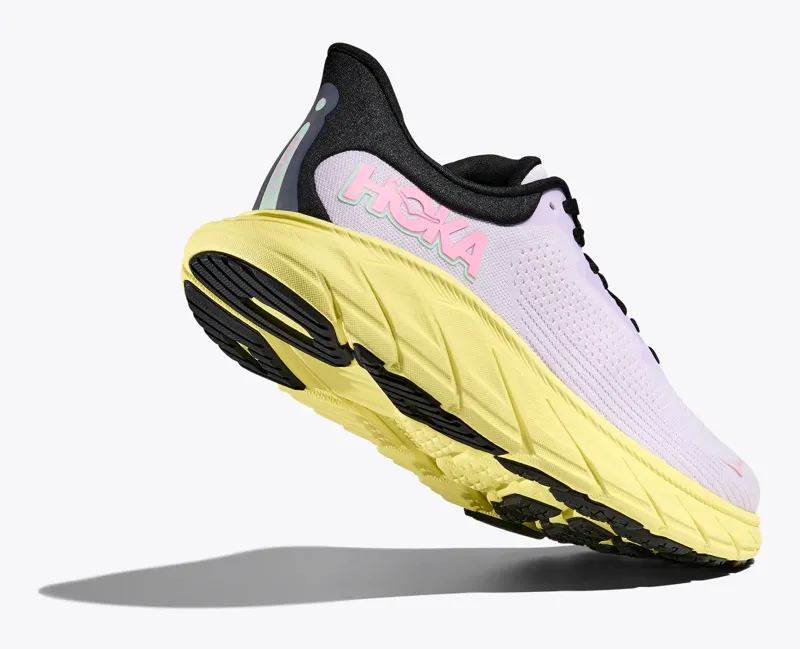 Hoka Women's Arahi 7 Stability Running Shoes in Starlight Glow / Yuzu-5
