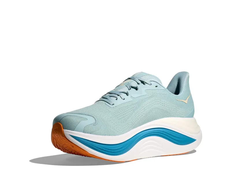 Hoka Men's Skyward X Neutral Running Shoes in Clear Sea / Alpine Blue -4