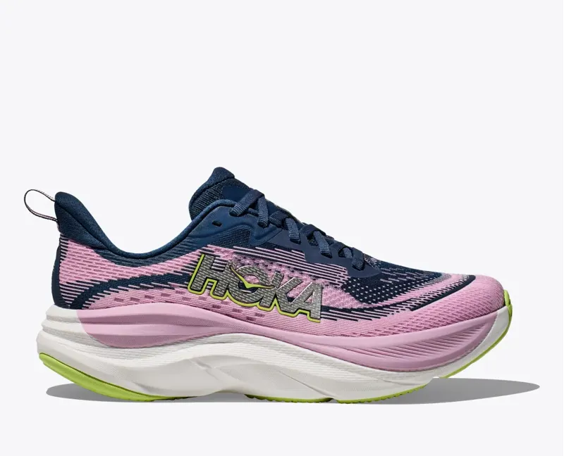 HOKA Women's Skyflow Running Shoes in Midnight/Pink Twilight