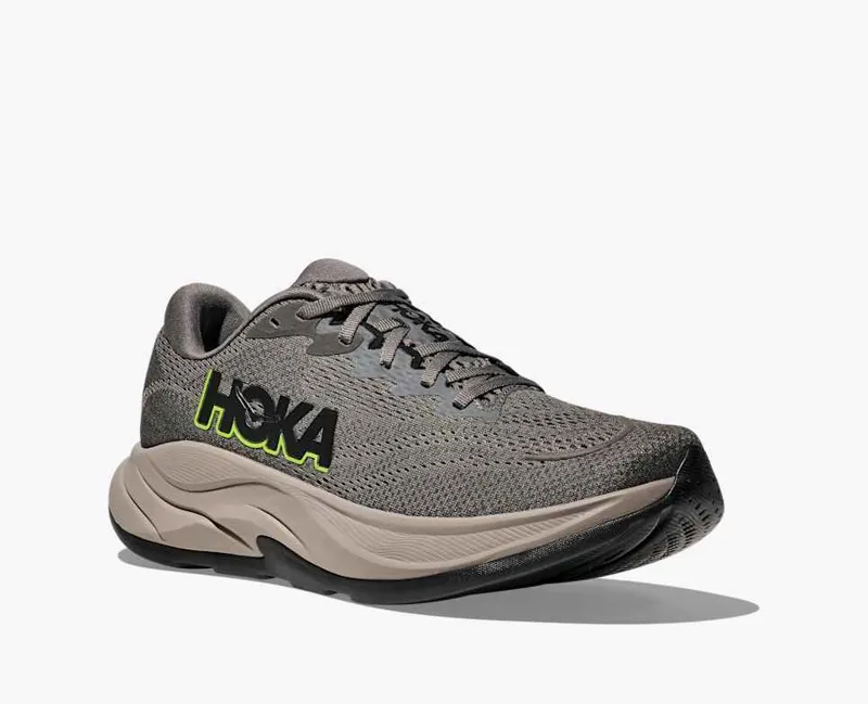 Hoka Men's Rincon 4 Neutral Running Shoes in Asphalt Grey / Gravel -3