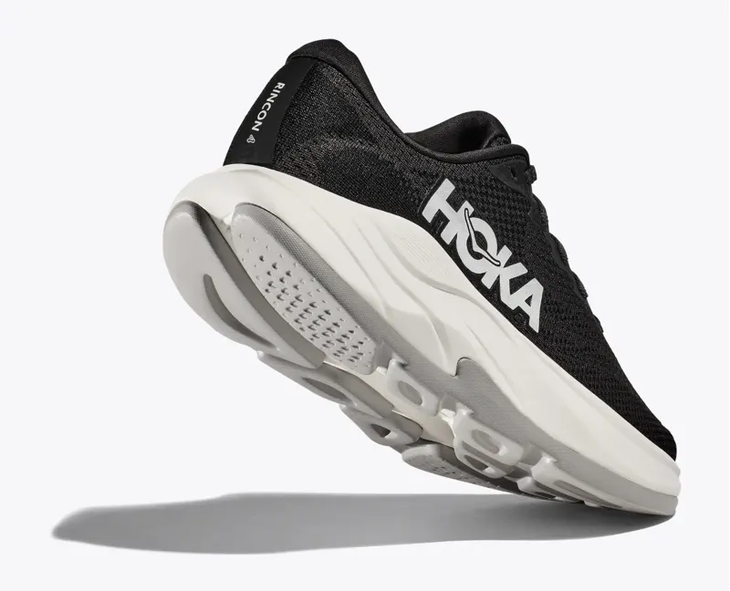 Hoka Men's Rincon 4 Running Shoes in Black and White-4