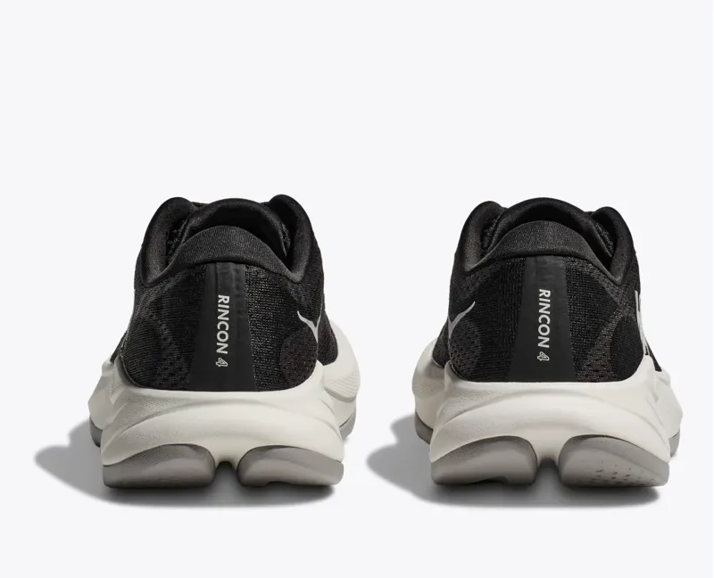 Hoka Men's Rincon 4 Running Shoes in Black and White-3