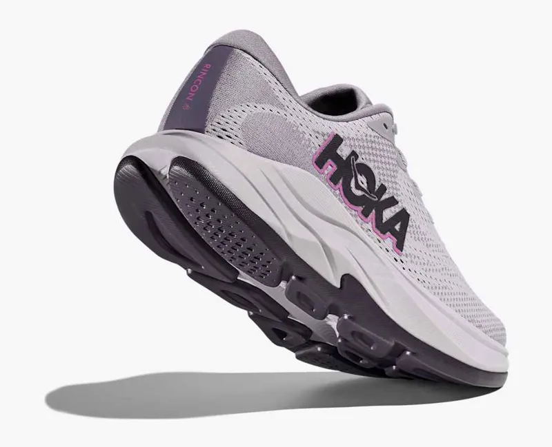 Hoka Women's Rincon 4 Neutral Running Shoes in Grey Skies / Foggy Grey-5