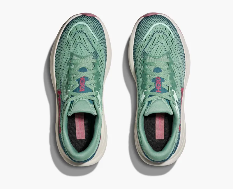 Hoka Women's Rincon 4 Running Shoes in Jadeite / Alpine Blue-7