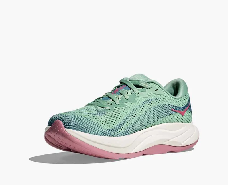 Hoka Women's Rincon 4 Running Shoes in Jadeite / Alpine Blue-6