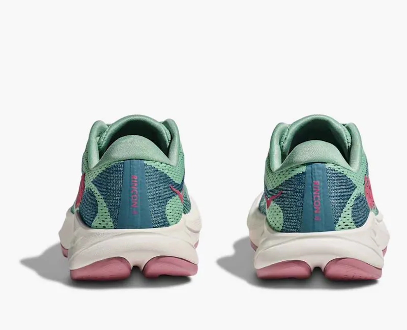 Hoka Women's Rincon 4 Running Shoes in Jadeite / Alpine Blue-3