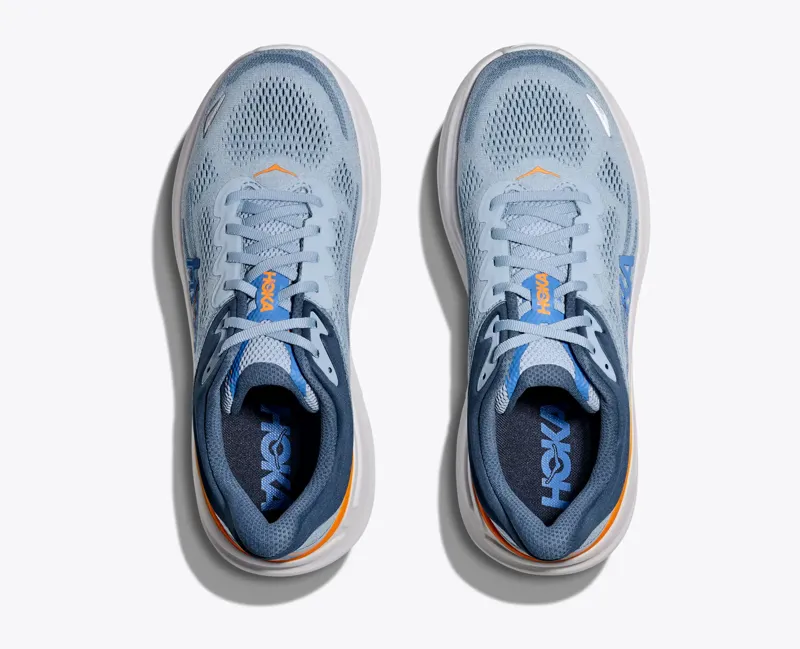 Hoka Men's Bondi 9 Running Shoes in Drizzle / Downpour -7