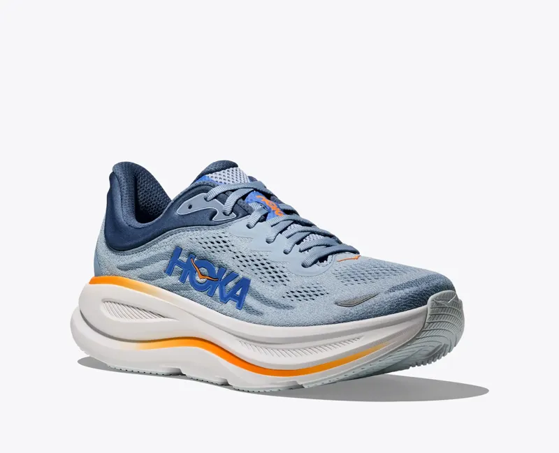 Hoka Men's Bondi 9 Running Shoes in Drizzle / Downpour -3