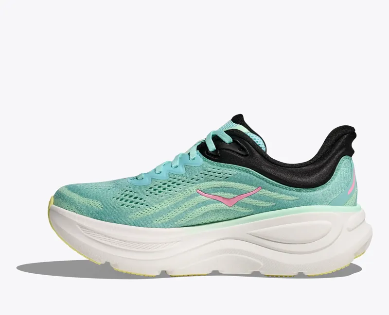 Hoka Women's Bondi 9 Running Shoes in Blue Spark / Mint Fluorite-1