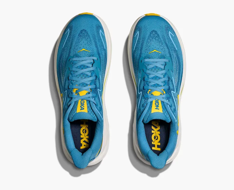 Hoka Men's Clifton 10 Running Shoes in Alpine Blue / Foggy Night-7