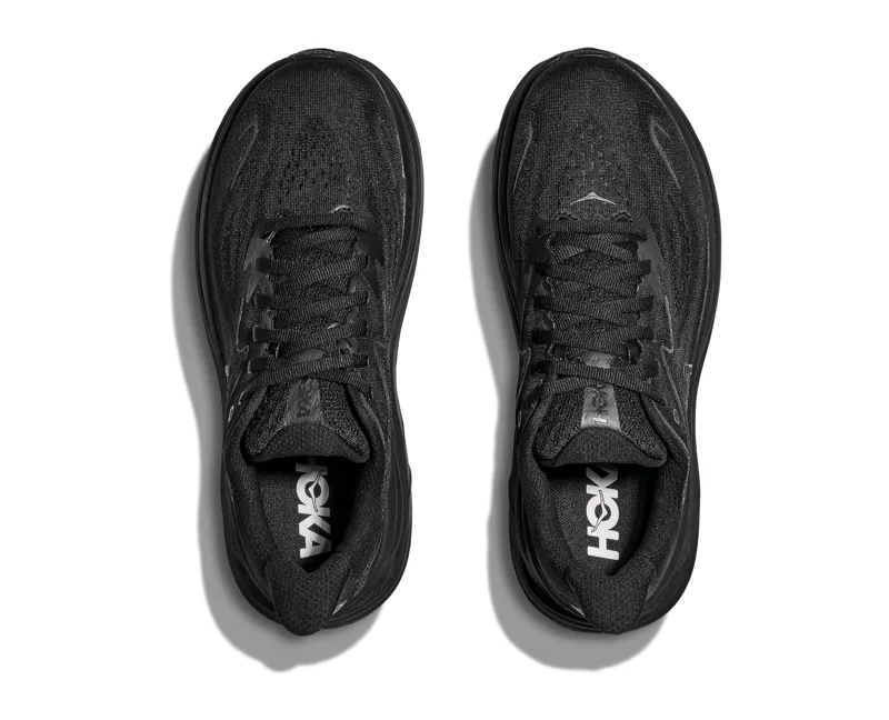 Hoka Men's Clifton 10 Neutral Running Shoes in Black / Black -4