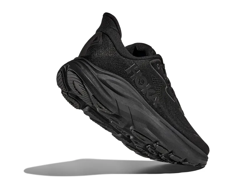 Hoka Men's Clifton 10 Neutral Running Shoes in Black / Black -2