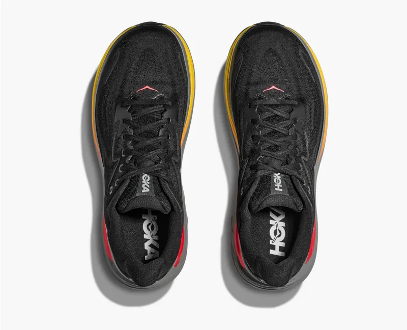Hoka Men's Clifton 10 Running Shoes in Black / Galactic Grey-7