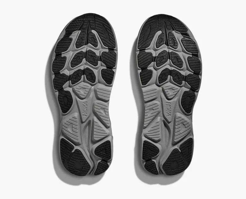 Hoka Men's Clifton 10 Running Shoes in Black / Galactic Grey-5