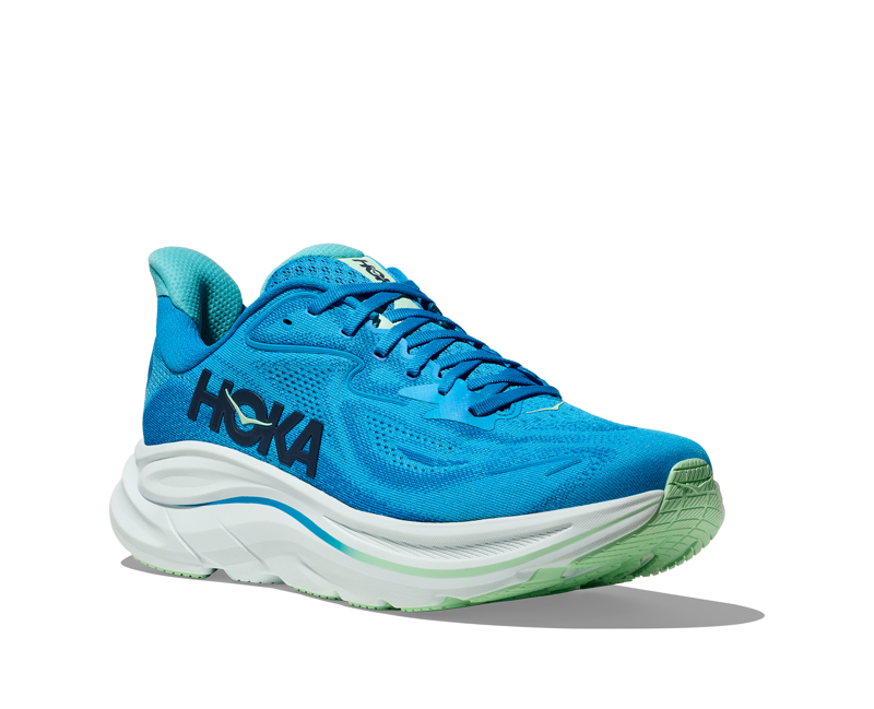 Hoka Men's Clifton 10 Neutral Running Shoes in Hoka Blue / Skyward-2