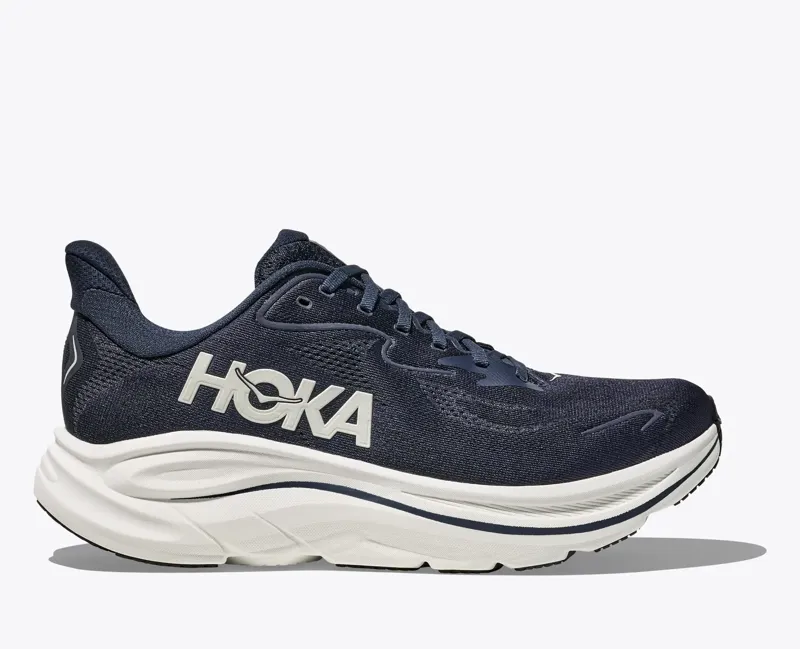Hoka Men's Clifton 10 Running Shoes in Navy / White