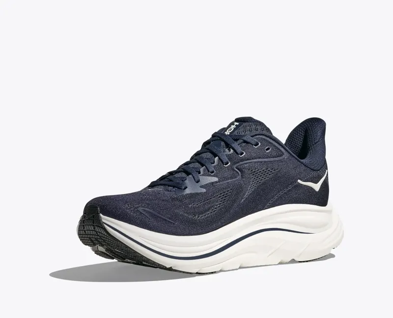 Hoka Men's Clifton 10 Running Shoes in Navy / White-6