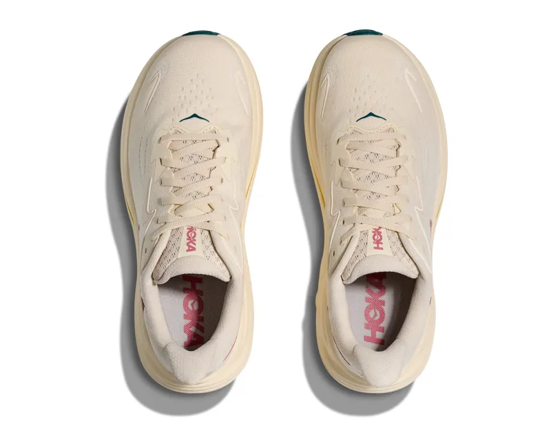 Hoka Women's Clifton 10 Neutral Running Shoes in Birch / Alabaster-6