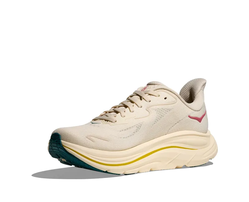 Hoka Women's Clifton 10 Neutral Running Shoes in Birch / Alabaster-5
