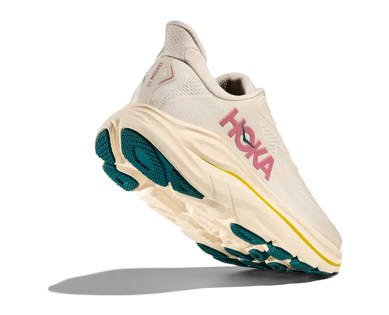 Hoka Women's Clifton 10 Neutral Running Shoes in Birch / Alabaster-4
