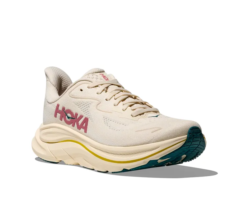 Hoka Women's Clifton 10 Neutral Running Shoes in Birch / Alabaster-1