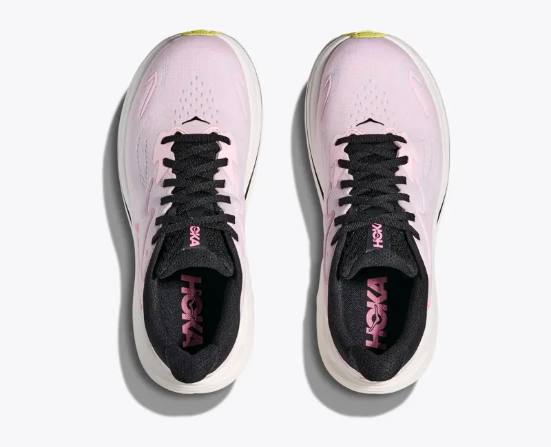 Hoka Women's Clifton 10 Neutral Running Shoes in Carnation / Starlight Glow-7