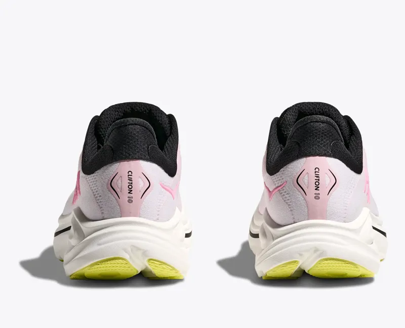 Hoka Women's Clifton 10 Neutral Running Shoes in Carnation / Starlight Glow-4