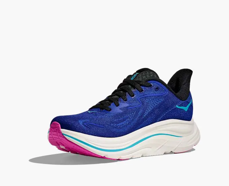 Hoka Women's Clifton 10 Running Shoes in Night Sky / Ultramarine-6