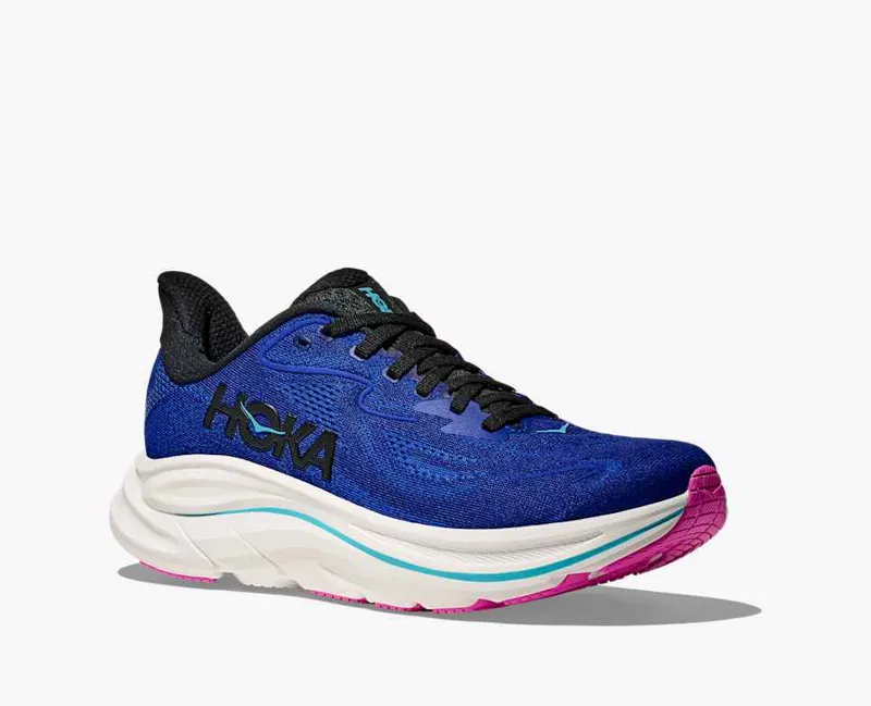 Hoka Women's Clifton 10 Running Shoes in Night Sky / Ultramarine-3