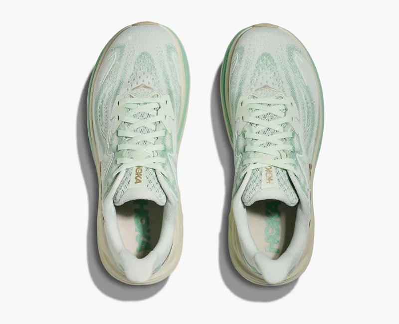 Hoka Women's Clifton 10 Running Shoes in Sea Glass / Jadeite -7