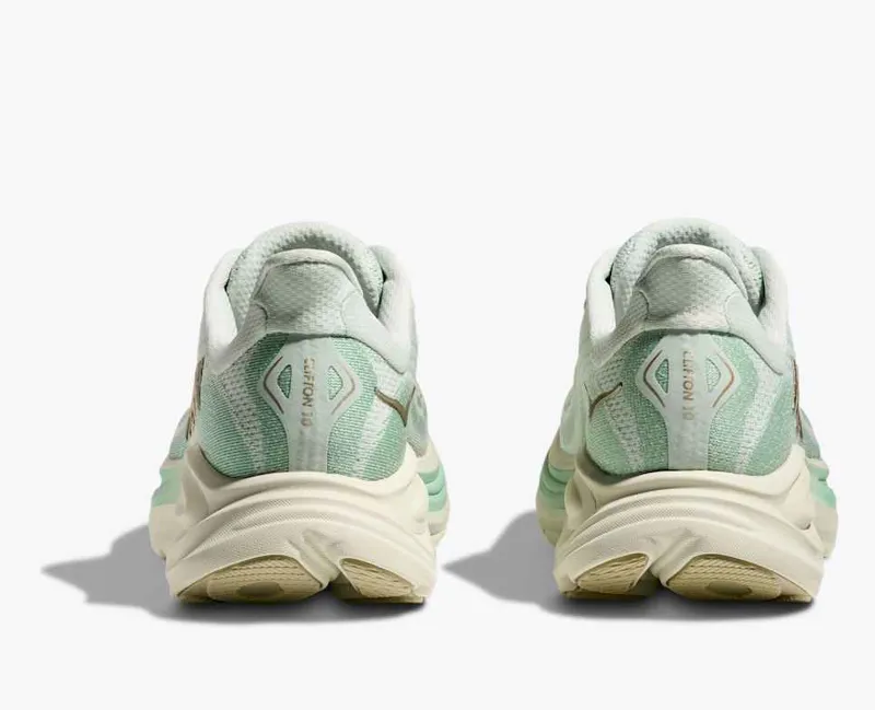 Hoka Women's Clifton 10 Running Shoes in Sea Glass / Jadeite -4