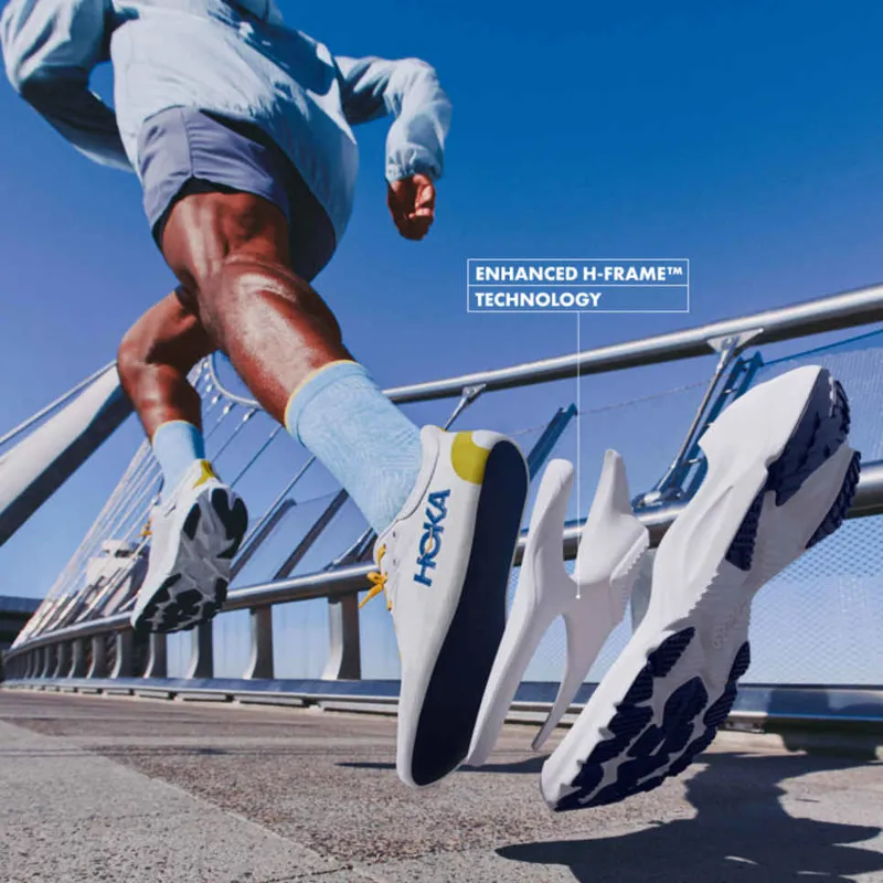 Hoka Men's Arahi 8 Running shoes in Black Skyward Blue-8