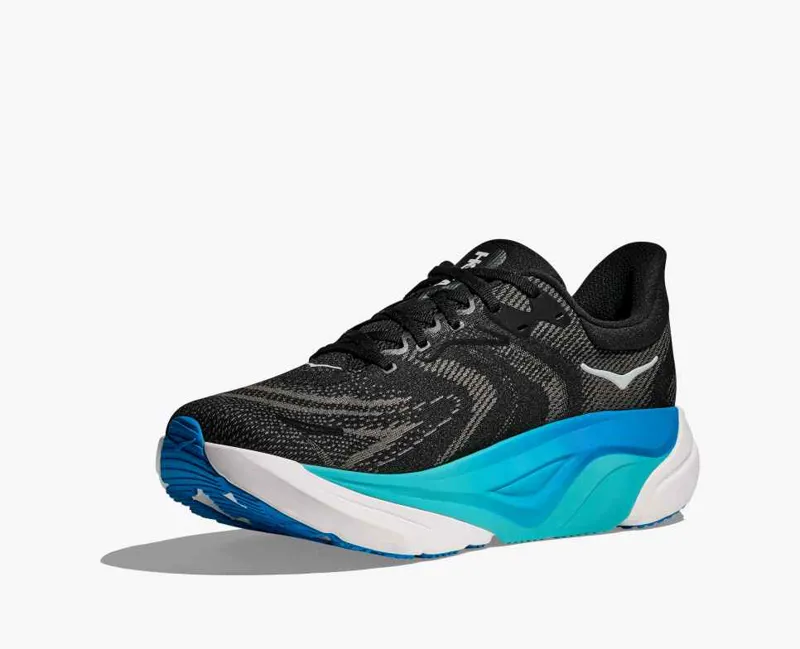 Hoka Men's Arahi 8 Running shoes in Black Skyward Blue-6
