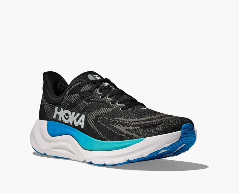 Hoka Men's Arahi 8 Running shoes in Black Skyward Blue-3