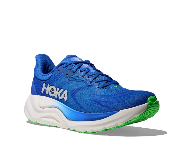 Hoka Men's Arahi 8 Running Shoe in Cobalt Blue / Neon Green-1