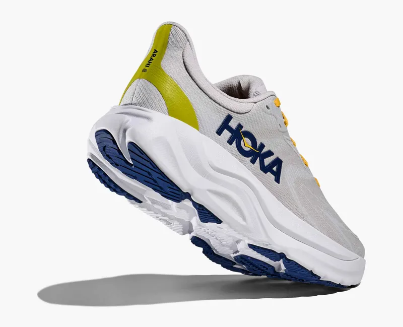 Hoka Men's Arahi 8 Road Running Shoes in Stardust / Cosmic Grey -6