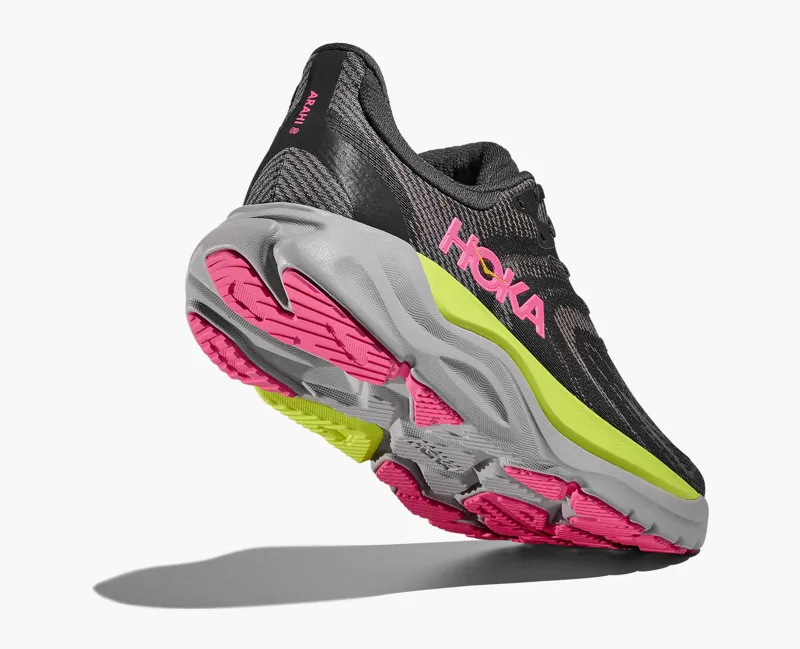 Hoka Women's Arahi 8 Running Shoes in Charcoal Grey Skies-4