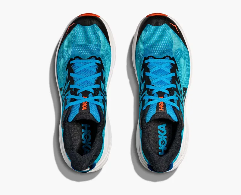 Hoka Men's Challenger 8 Hybrid Trail Shoes in Skyward Blue / White-2