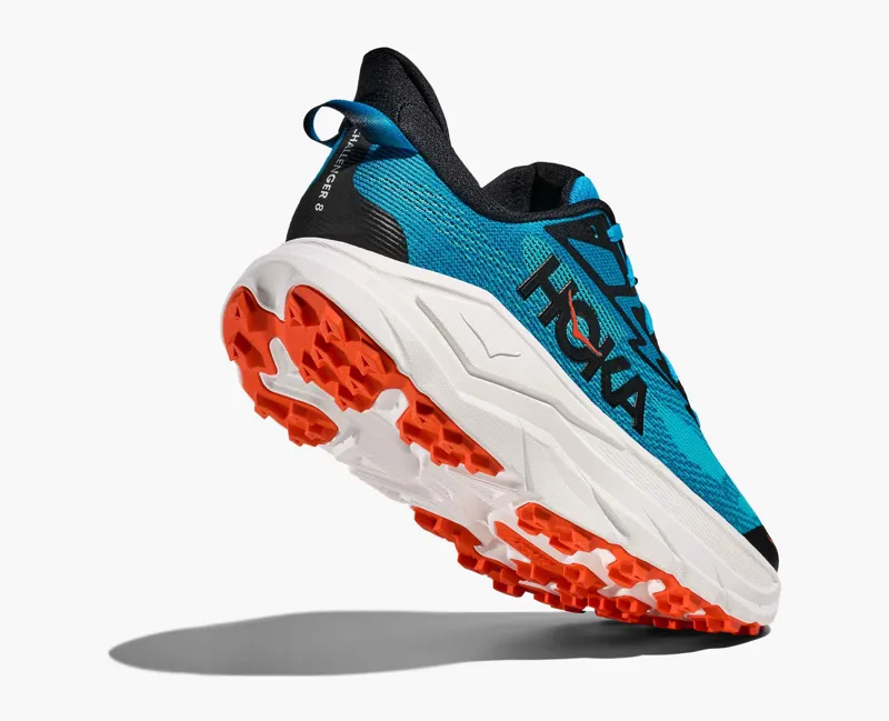 Hoka Men's Challenger 8 Hybrid Trail Shoes in Skyward Blue / White-5