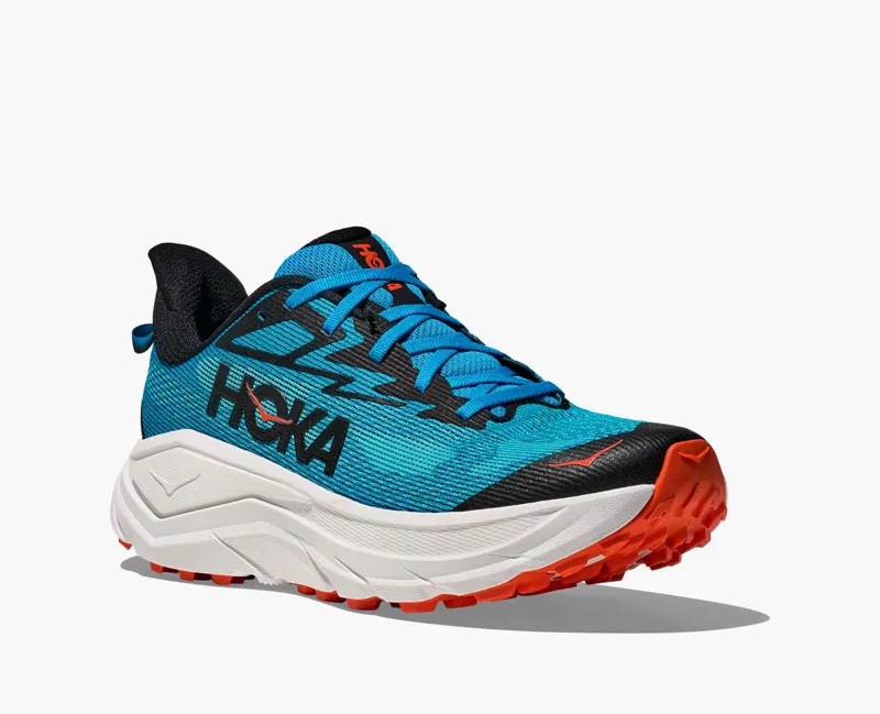 Hoka Men's Challenger 8 Hybrid Trail Shoes in Skyward Blue / White-3